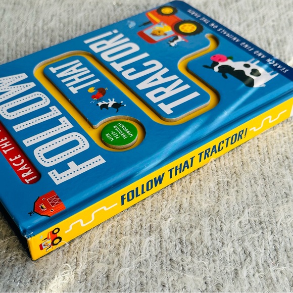 NEW Trace The Trails Follow That Tractor Baby Board Book - Picture 2 of 7